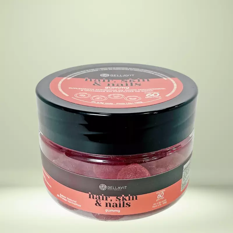 Hair, Skin & Nails Gummy Frutas Vermelhas 60 Unidades